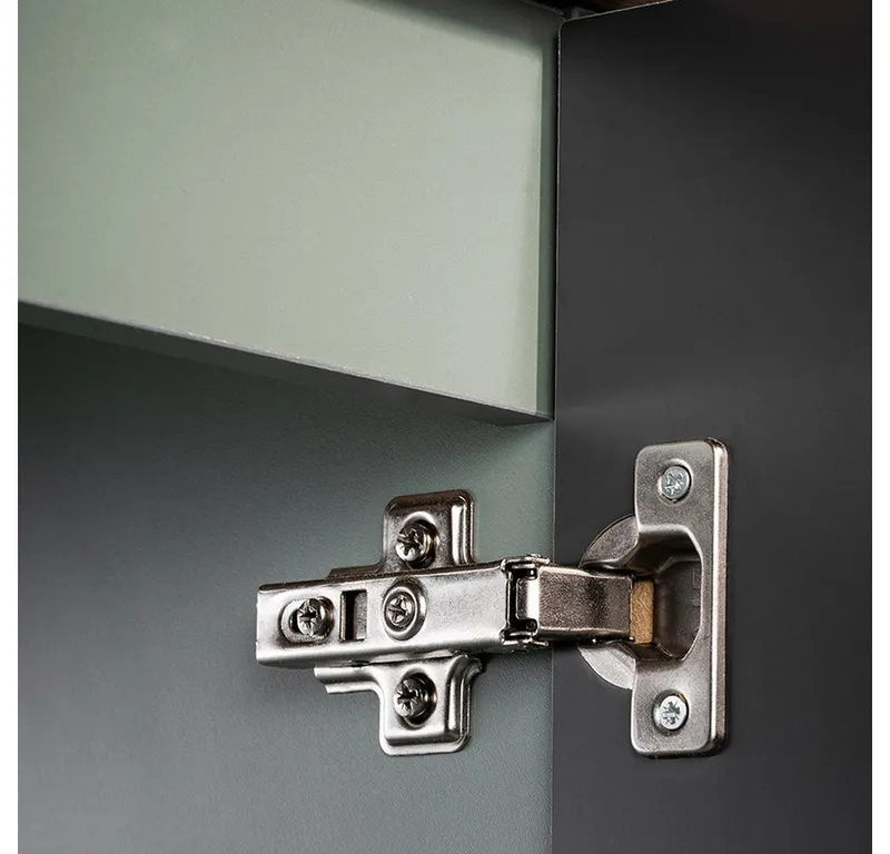 Lomadox Hängeschrank NEWPORT-56-GREEN Wandschrank Badschrank, Schilfgrün, gerillte Front, ca. 30/57/19cm, Grün, – Produktbild 4 von 4
