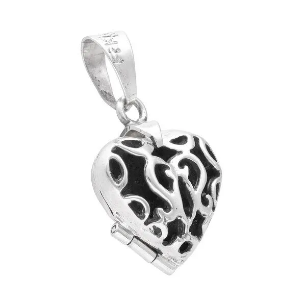 pakilia pakilia Silber Kette Herz Amulett Fair-Trade und handmade – Produktbild 4 von 4