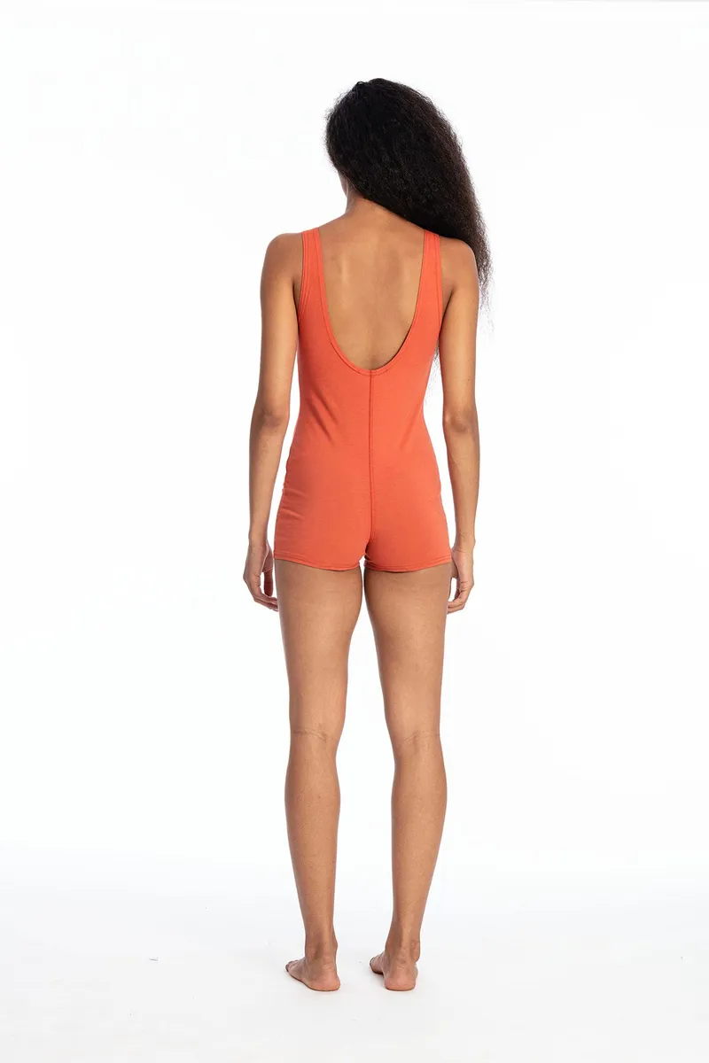 RAVENS VIEW IBIZA RAVENS VIEW IBIZA Damen vegan Mini Jumpsuit Leela Terracotta Orange, Orange, – Produktbild 2 von 2