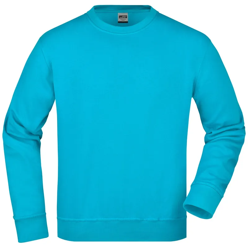 James & Nicholson James & Nicholson Klassisches Rundhals-Sweatshirt JN840, Turquoise, – Produktbild 1 von 1