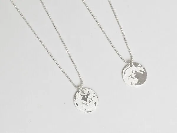renna deluxe renna deluxe Mond Kette – beidseitiges Motiv, Silber, – Produktbild 5 von 5