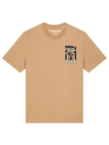 watapparel watapparel T-Shirt Unisex Tarot The Emperor, Latte, – Produktbild 2 von 3