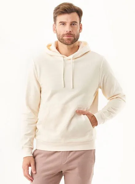 ORGANICATION ORGANICATION ESSENTIALS-HOOLDEN-Soft Touch Hoodie aus Bio-Baumwolle, Weiß(off white), – Produktbild 1 von 4