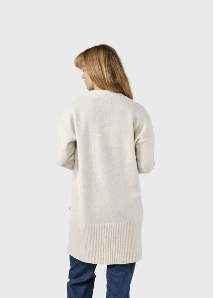 Klitmøller Collective Klitmøller Collective Merino-Strickjacke - Rosemarie knit cardigan - mulesingfrei, Beige (pastel sand), – Produktbild 3 von 4