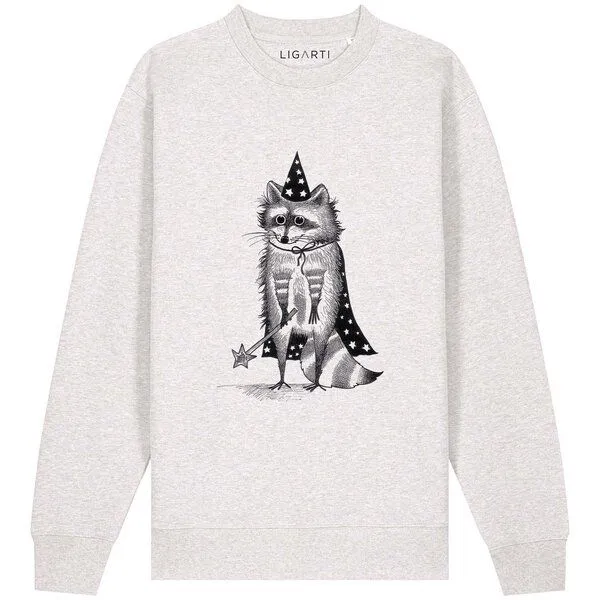 LIGARTI Pullover – Zaubär – LIGARTI Tiermanufaktur, Hellgrau, – Produktbild 1 von 4