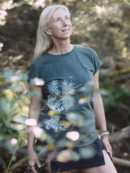 Life-Tree Life-Tree Organic Fairwear Shirt Women Olive Tree, Grün, – Produktbild 4 von 4