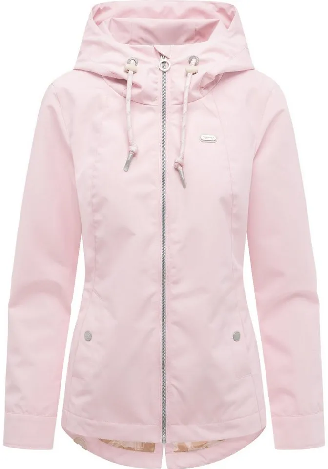 ragwear ragwear Outdoorjacke Monadde Wasserdichte Übergangsjacke mit Kapuze, Rosa, – Produktbild 2 von 5