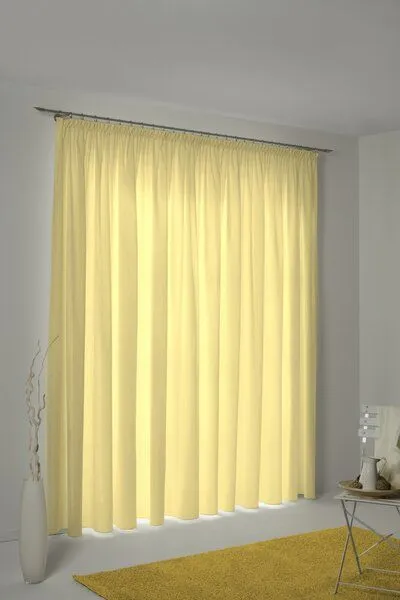Nature by Adam Nature by Adam Vorhang aus 100% Bio-Baumwolle - Made in Germany - Graphic Ventus light, Gelb, – Produktbild 7 von 7