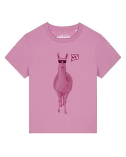 watapparel watapparel T-Shirt Frauen Lama sagt Hi – Produktbild 1 von 1