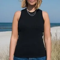 SALZWASSER ALVA – Top (Damen) aus 100% Bio-Baumwolle (GOTS) von SALZWASSER, Schwarz, – Produktbild 1 von 1