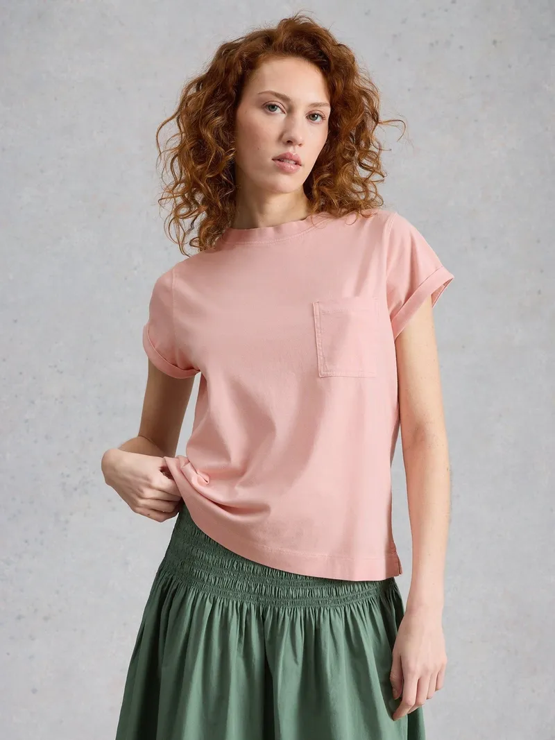 White Stuff T-Shirt Gina - 42, Dunkles rosa, – Produktbild 3 von 4