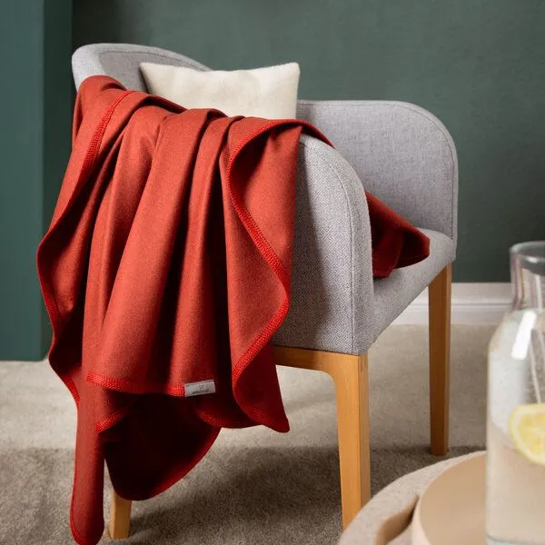 nahtur-design nahtur-design Sommerdecke "Leichtloden" | Natürliche Wärme für jeden Tag, Rot, – Produktbild 1 von 4