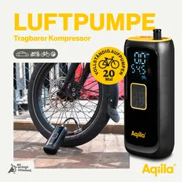 Aqiila Aqiila Akku-Kompressor "Airbird C4" mit Powerbank und Taschenlampe, 4000 mAh, 10 bar – Produktbild 1 von 1