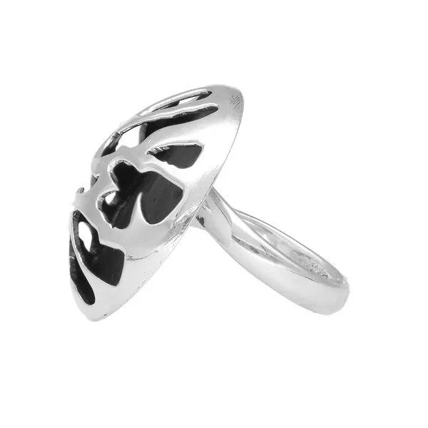 pakilia pakilia Silber Ring Ornament oval Fair-Trade und handmade – Produktbild 5 von 6