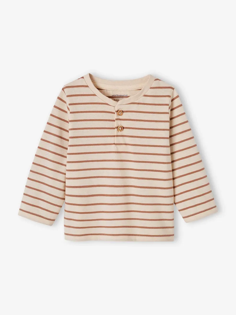 Vertbaudet 3er-Pack Baby Shirts BASIC pekannuss, Pekannuss, – Produktbild 2 von 2
