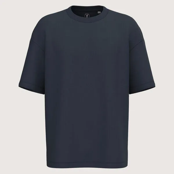 YTWOO YTWOO Oversize T-Shirt French Terry Ultraheavy, Deep navy, – Produktbild 1 von 3
