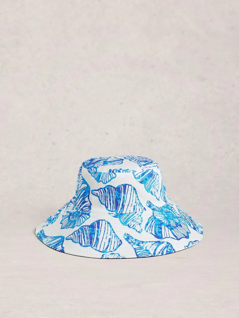 White Stuff Sonnenhut zum Wenden - Einheitsgröße, Marineblau multi, – Produktbild 1 von 3