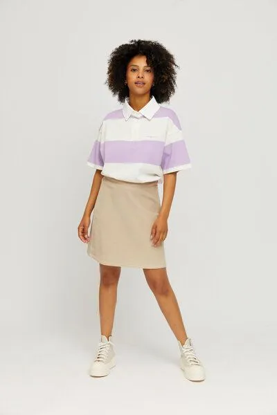 Mazine Mazine Kurzer Rock - Noda Skirt - aus Bio-Baumwolle, Natur (greige), – Produktbild 4 von 4