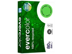 Clairefontaine 500 Blatt Clairfontaine Farbiges Recycling-Kopierpapier 'Evercolor' Lindgrün, 80g, DIN A4 – Produktbild 1 von 1