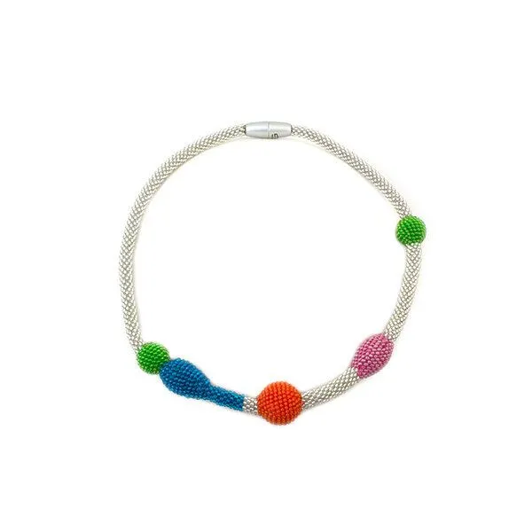 Sakiba Sakiba Collier Fridi, Silber-bunt, – Produktbild 3 von 4