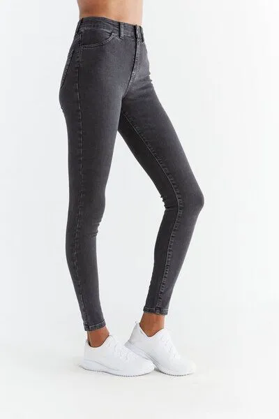 Evermind Evermind W's Skinny Fit-WD1015, Carbon gray, – Produktbild 3 von 5