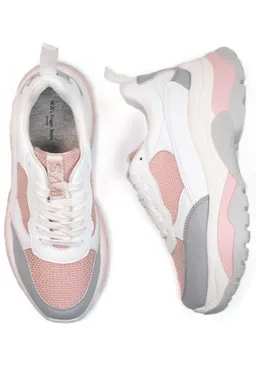 Will's Vegan Store Will's Vegan Store Damen vegan Rio Sneakers Weiß & Rosa – Produktbild 1 von 1