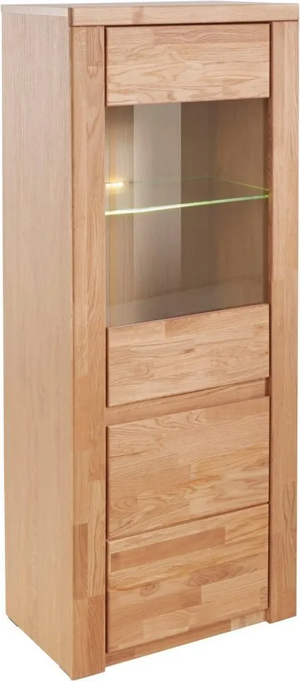 OTTO home Vitrine Burani grifflose Optik, Braun, – Produktbild 3 von 8
