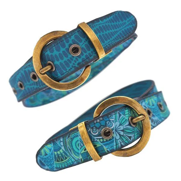 Seegarn Seegarn - Gürtel / Wendegürtel 'SeeWind' 3cm, Antik messing, – Produktbild 1 von 5