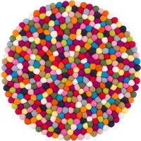 myfelt myfelt Filzkugel Sitzauflage (⌀ 36 cm, 36 x 36 cm), Multifarben bunt (lotte), – Produktbild 1 von 1