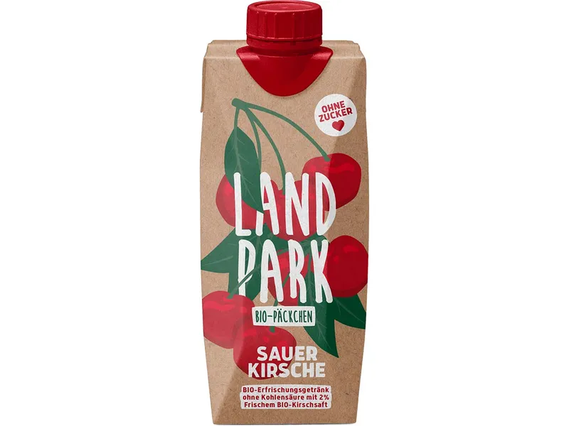 LANDPARK LANDPARK Bio-Erfrischungsgetränk Sauerkirsche "Bio-Päckchen", 0,5 l – Produktbild 1 von 1
