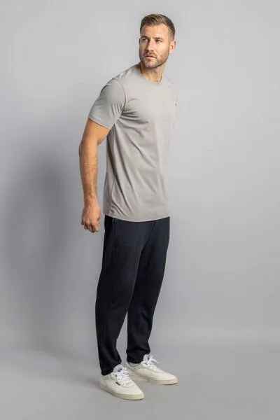 DIRTS dirts Premium Blank T-Shirt SLIM, Cloudy grey, – Produktbild 2 von 4