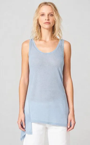 HempAge HempAge Damen asymmetrisches Top 100% Hanf, Platinum(grau), – Produktbild 2 von 3