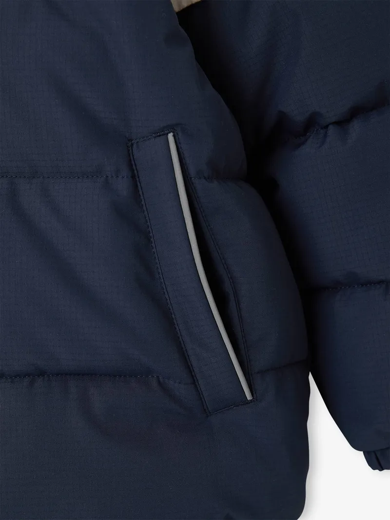 Vertbaudet Jungen Winter-Steppjacke mit Kapuze, Rost, – Produktbild 4 von 4