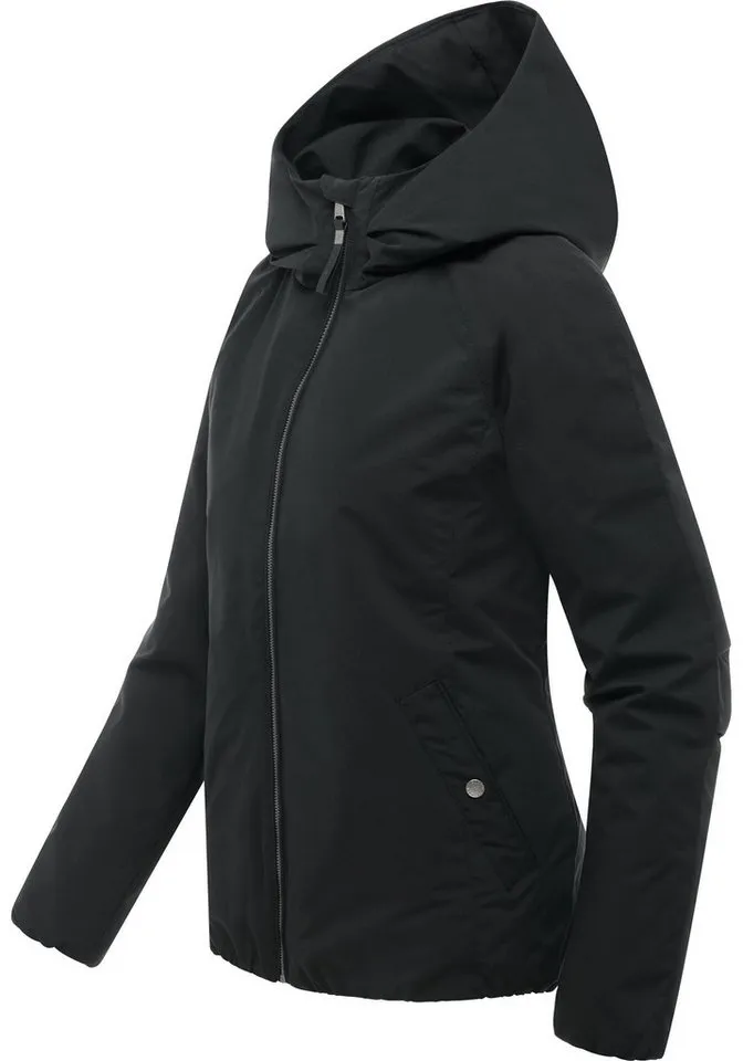 ragwear ragwear Funktionsjacke Dree Y Leichte Winterjacke mit Kapuze, wind- und wasserdicht, Schwarz, – Produktbild 3 von 4