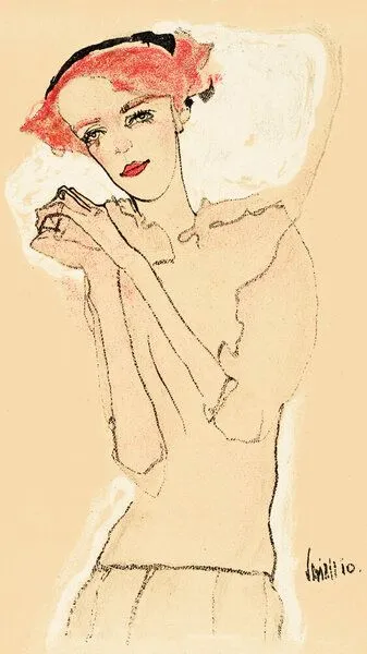 Photocircle Photocircle Poster / Leinwandbild - Egon Schiele: Porträt einer Frau – Produktbild 2 von 2