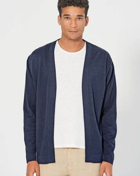 HempAge HempAge Herren Strickjacke Hanf/Biobaumwolle, Navy(blau), – Produktbild 1 von 4