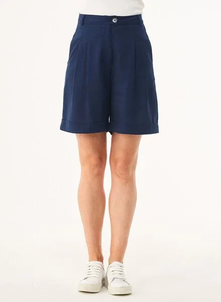 ORGANICATION ORGANICATION Shorts aus TENCEL Lyocell, Blau(navy), – Produktbild 1 von 4