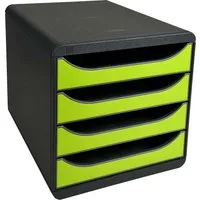 Exacompta Exacompta Schubladenbox "Iderama", DIN A4+, 4 Schubladen offen, anisgrün – Produktbild 1 von 1