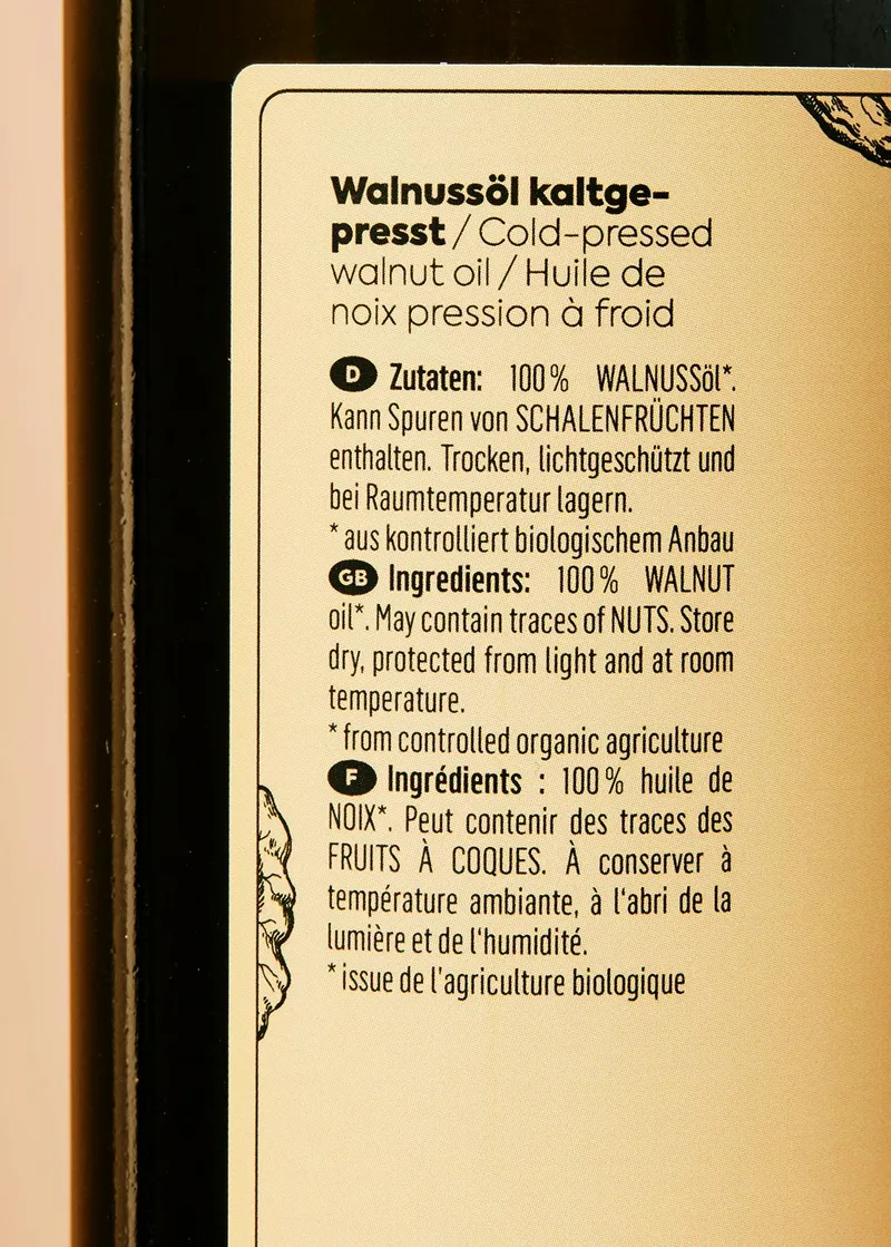 KoRo Bio Walnussöl 500 ml – Produktbild 1 von 5