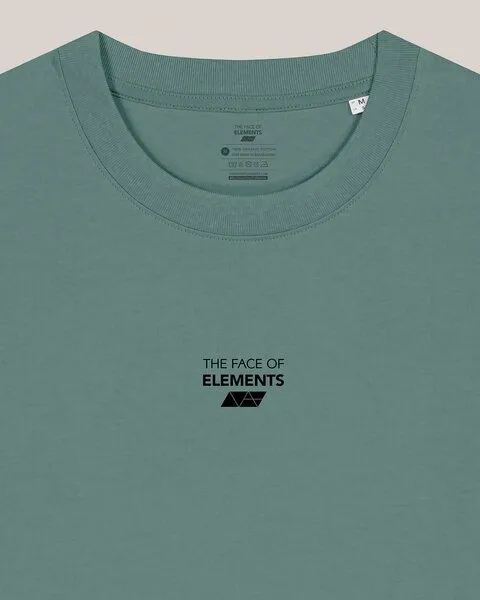 THE FACE OF ELEMENTS The Face of Elements Essential - Relaxed Fit T-Shirt aus 100% Bio-Baumwolle, Green bay (grün), – Produktbild 1 von 4