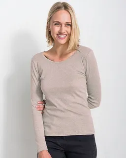 Alma & Lovis Alma & Lovis Ringel-Jerseyshirt aus Bio-Baumwolle | Melange Shirt – Produktbild 1 von 1