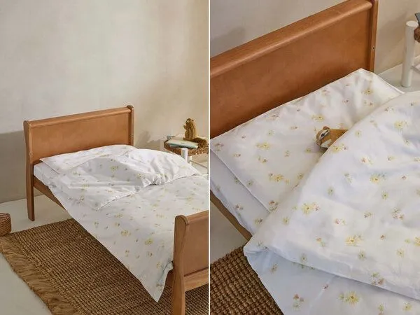 Yumeko Kinderbettwäsche "Yumeko" aus Baumwollsatin, Flower valley, – Produktbild 1 von 4