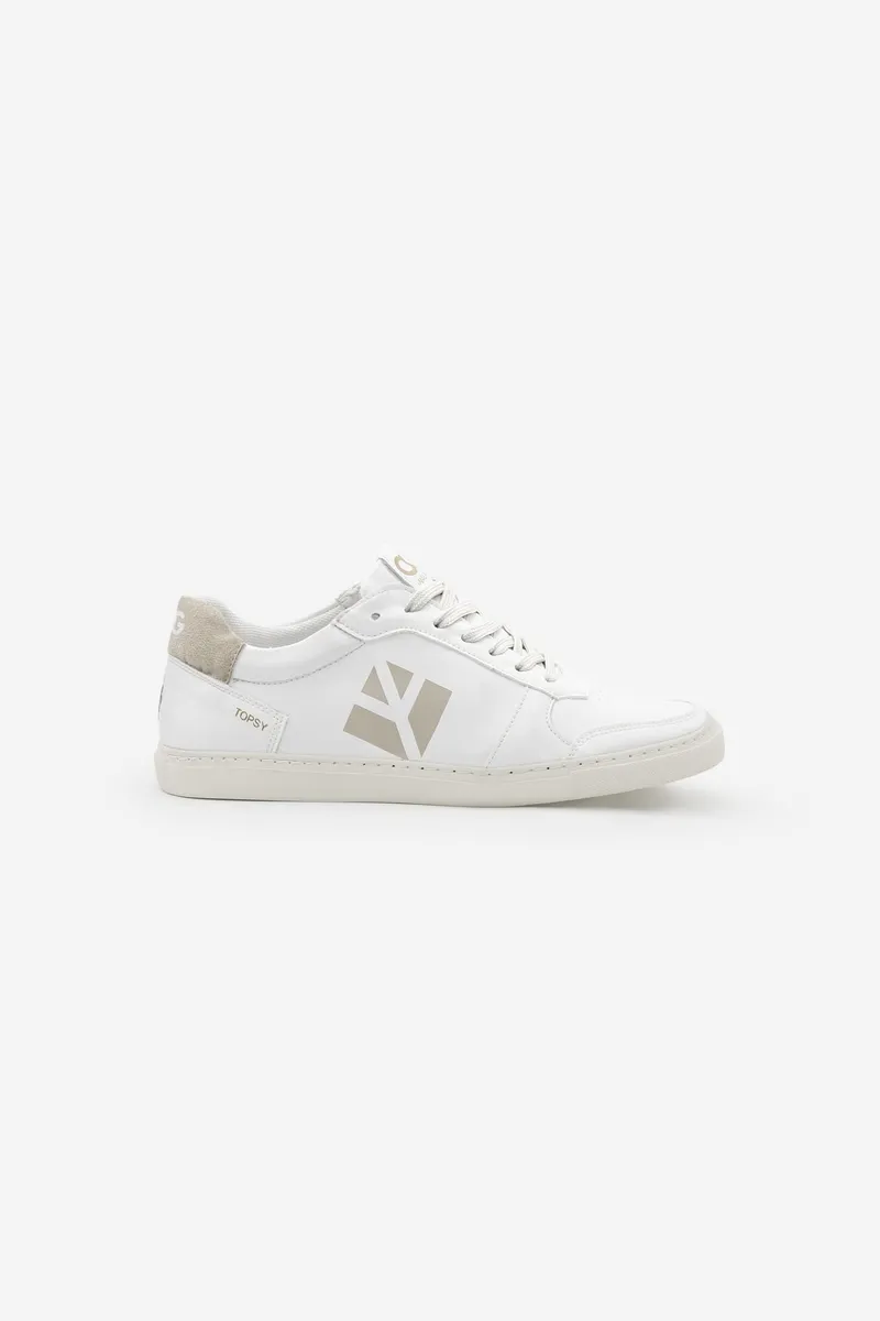 COG COG Damen vegan Sneaker Topsy Weiß, Beige, – Produktbild 1 von 2
