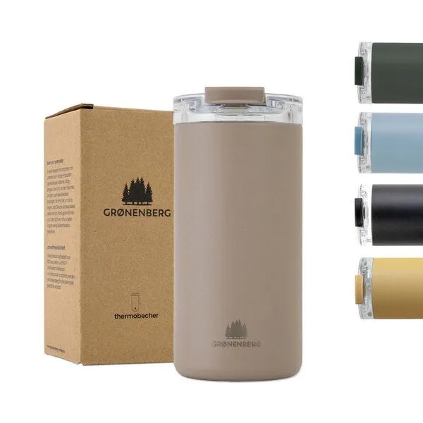 GROENENBERG GROENENBERG Thermobecher 473ml 100% Auslaufsicher Hält mind. 4 h warm, Forest, – Produktbild 3 von 4