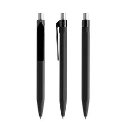 prodir prodir QS50 Soft Touch PRP Push Kugelschreiber, Black-Silver satin finish – Produktbild 1 von 1