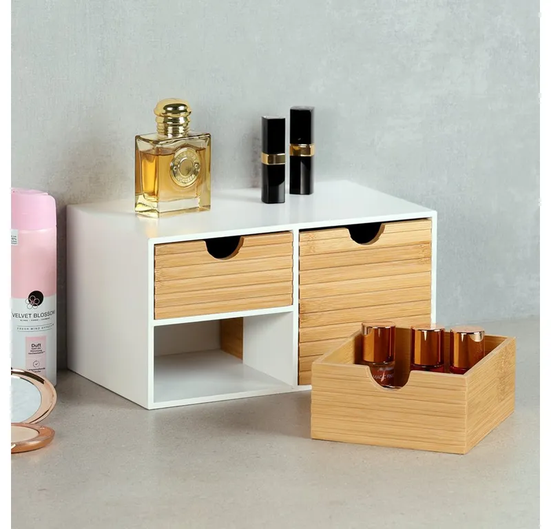 Kesper Kesper Organizer Küchenregal, Aufbewahrungsbox, FSC®-zertifiziert (1 St), Mini-Kommode mit 3 Schubladen, Weiß, – Produktbild 4 von 5