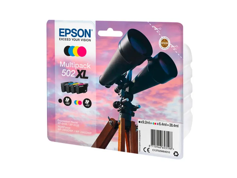 Epson Epson Tintenpatronen T02W64 XL schwarz, cyan, magenta, gelb, 4er-Set – Produktbild 2 von 4