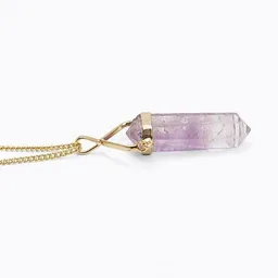 Crystal and Sage Crystal and Sage Amethyst Halskette in Pendelform gold – Produktbild 1 von 1