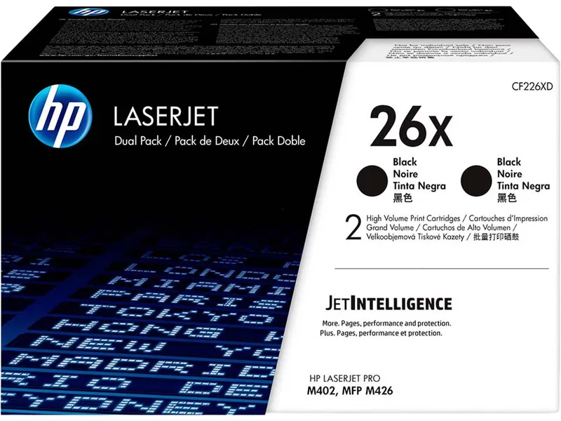 Hewlett Packard HP Doppelpack Druckkassetten CF226XD, Nr. 26X schwarz – Produktbild 1 von 1