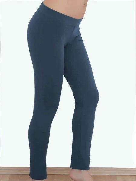 Leela Cotton Damen Leggings aus Bio-Baumwolle 1611"Leela Cotton", Navy, – Produktbild 1 von 5